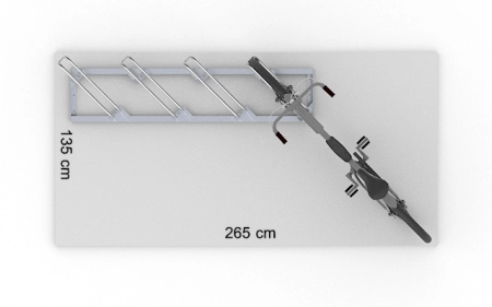 Powierzchnia robocza stojaka SR-4.909UL widok z góry.