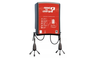 Stacja/moduł SMŁR-58.040 LiON BOX z 2 kablami posiadającymi po 4 różne wtyczki z systemem ładowania 36V (4A), 1 x gniazdo Schuko 230V, bez stojaka