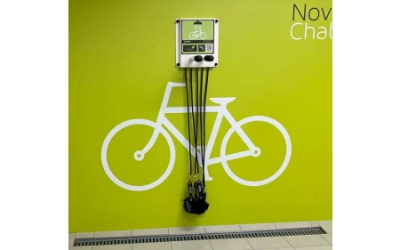 Samoobsługowy punkt mycia rowerów SPMR-1.1.01 stal ocynkowana galwanicznie malowana proszkowo lub termoplastycznie RAL