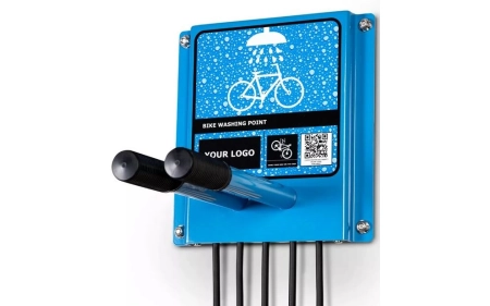 Samoobsługowy punkt mycia rowerów SPMR-1.1.01 stal ocynkowana galwanicznie malowana proszkowo lub termoplastycznie RAL