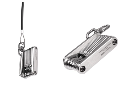 Multitool zestaw kluczy HEX/TORX AISI420 z krętlikiem