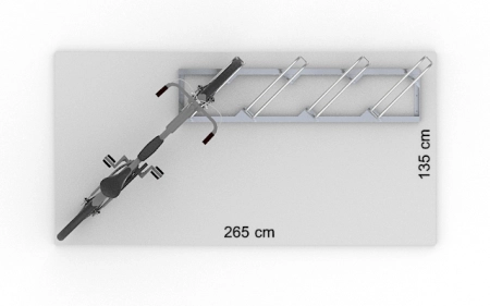 Powierzchnia robocza stojaka SR-4.909UP widok z góry.