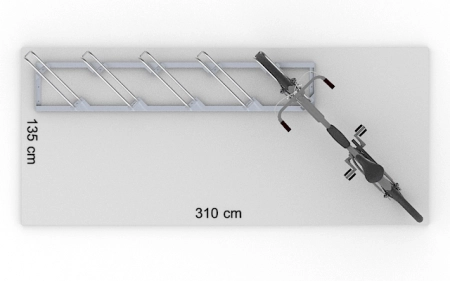 Powierzchnia robocza stojaka SR-5.909UL widok z góry.