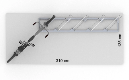 Powierzchnia robocza stojaka SR-5.909UP widok z góry.