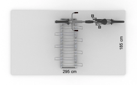 Powierzchnia robocza stojaka SR-8.909DW widok z góry.